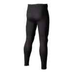 Black racing thermal leggings designed for motorsport enthusiasts, offering comfort and insulation during races.