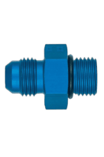 Blue racing fuel fitting for Grand Prix racewear, designed for high-performance motorsport applications.