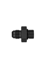 Black racing fuel pressure regulator with threaded fittings for motorsport applications.