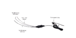 Motorcycle communication system with microphone, speakers, and wiring for racing or riding safety and communication.