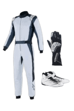 Grand Prix Racewear racing suit, gloves, and boots for motorsport safety and performance.