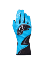 Alpinestars Tech-1 K Race S V2 Graphic 1 Kart Gloves - Junior-3550526-Cyan-Black-White -1