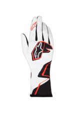 Alpinestars Tech-1 K Race V2 Graphic 1 Kart Gloves-3550326-White-Black-Hot Orange-1