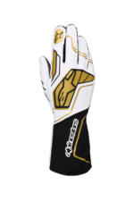 Alpinestars Tech-1 KX V4 Kart Gloves-3551824-White-Black-Gold-1