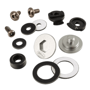 BEL2020014 Bell Visor Pivot Screw Kit (10 Series) - Silver