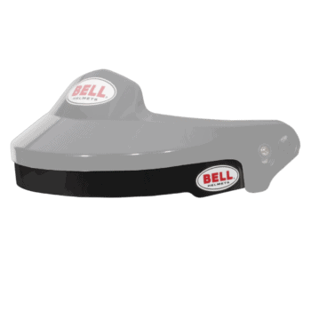 Bell helmet visor for Grand Prix racewear, designed for professional racing safety and performance.