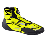 BKB0002B0_Y04_01 Sparco K-Rapid Kart Boots Rotor Closure - Fluro Yellow / Black