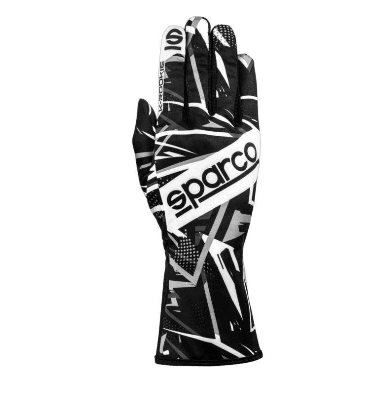 Sparco K-Rookie Kart Gloves Black/White