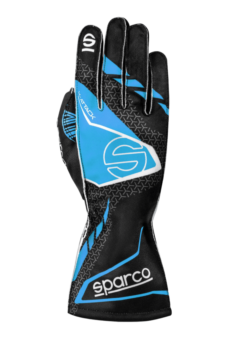 BKG0004B0_K30 Sparco K-Attack Kart Gloves -Black/Blue