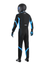 Professional racing driver in Grand Prix Racewear with helmet and suit, designed for motorsport safety and performance.