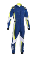 Sparco Kerb Advanced Kart Suit - Blue/Fluro Yellow