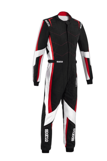 Sparco Kerb Advanced Youth Kart Suit - Black / Red