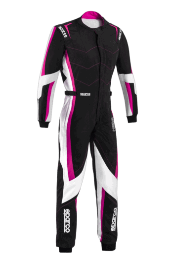 Sparco-Kerb-Advanced-Lady-Kart-Suit-Black-Fluro-Pink