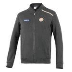 Grand Prix Racewear black racing jacket with Gulf and Sparco logos, designed for motorsport enthusiasts and professionals.