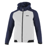 BMJ0012B0W SSparco Full Zip Hooded Sweatshirt Navy Blue
