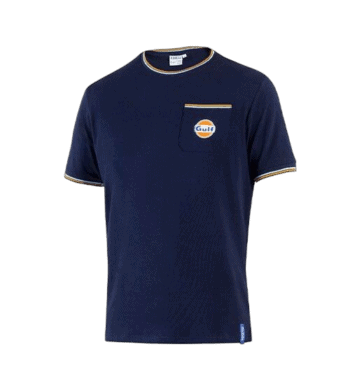 BML0005S0N0200L Sparco Gulf Pocket T-Shirt Navy Blue