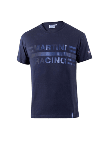 BML0008D0N02 Sparco Big Logo Martini Racing T-Shirt Navy / Blue