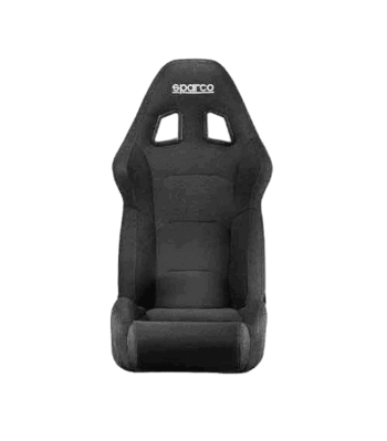 Sparco racing seat designed for motorsport safety and comfort, featuring high-quality upholstery and ergonomic support.