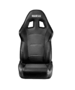 Sparco racing seat designed for motorsport, featuring ergonomic support and durable black upholstery.