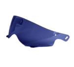 Blue Grand Prix Racewear sports sunglasses with tinted visor for motorcycle racing safety.