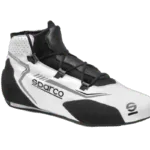 BRB0006B0W01 Sparco Rapid Race Boots (Laces) - White Black