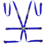 BRN0040B0B01 Sparco Competition H-2 PD 6 Point Harness - Blue