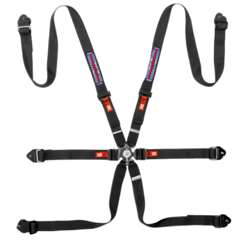 BRN0040D0K01 Sparco Martini Racing Competition H-2 PD 6 Point Harness - Black
