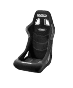 Sparco Sprint racing seat designed for motorsport safety and comfort, featuring black upholstery and high-back support.
