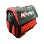 Facom racing tool bag in red and black with logo, designed for motorsport professionals and enthusiasts.