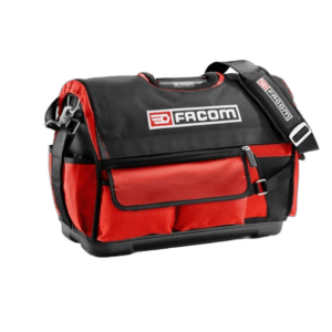 Facom soft bag Bs.T20pb in black and red, ideal for tools and equipment storage.