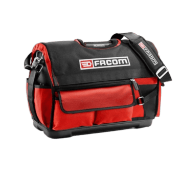 Facom soft bag Bs.T20pb in black and red, ideal for tools and equipment storage.