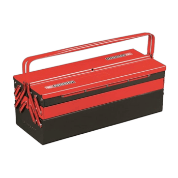 Facom tool box Bt.13gpb in red and black with handle and latches for secure storage.