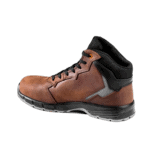 Grand Prix Racewear racing boot in brown and black with protective features for motorsport safety.