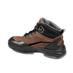 High-performance Grand Prix racing boot with brown and black design, durable materials, and advanced safety features for motorsport drivers.