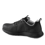 Black racing shoe from Grand Prix Racewear with durable mesh upper and cushioned sole for motorsport safety and comfort.
