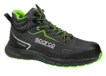 BTB0029B0K15 Sparco Traction Naoki Safety Shoes - Black White Green - 01