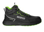 BTB0029B0K15 Sparco Traction Naoki Safety Shoes - Black White Green