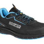 BTB0030B0K30 Sparco Traction Takuma Mechanics Safety Shoes - Black Blue - 01