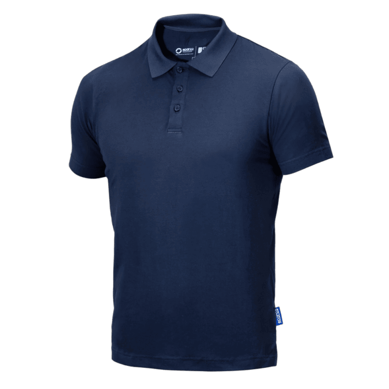 BTL0007B0N02 Sparco Grit Polo Shirt - Navy Blue