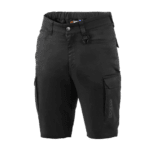 Black Sparco racing shorts designed for motorsport enthusiasts, featuring durable fabric and multiple pockets for essential gear storage.