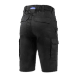 Black racing shorts from Grand Prix Racewear with multiple pockets and durable fabric, ideal for motorsport enthusiasts and professionals.