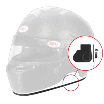 Bell Helmet Bottom Edge Trim Profile 8mm - Standard Thin