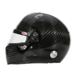 High-quality Bell RS7 Ultra Carbon racing helmet featuring lightweight carbon fibre construction and aerodynamic duckbill design for enhanced speed and protection.