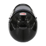 High-performance carbon fibre racing helmet with aerodynamic duckbill design, offering superior safety and lightweight comfort for professional motorsport drivers.