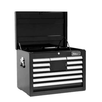 Facom Top Chest 10 Drawer tool cabinet with multiple drawers and a lock, ideal for professional workshops and garages.