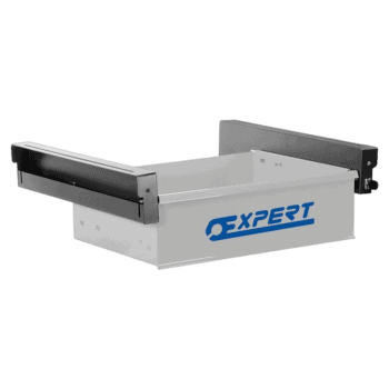 Facom drawer for workbench E010405 with metal sides and white body, branded with 'EXPERT' logo, designed for workshop storage.