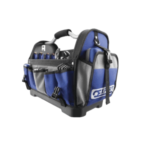 Race car tool kit bag with multiple compartments, ideal for Grand Prix racewear and motorsport accessories.