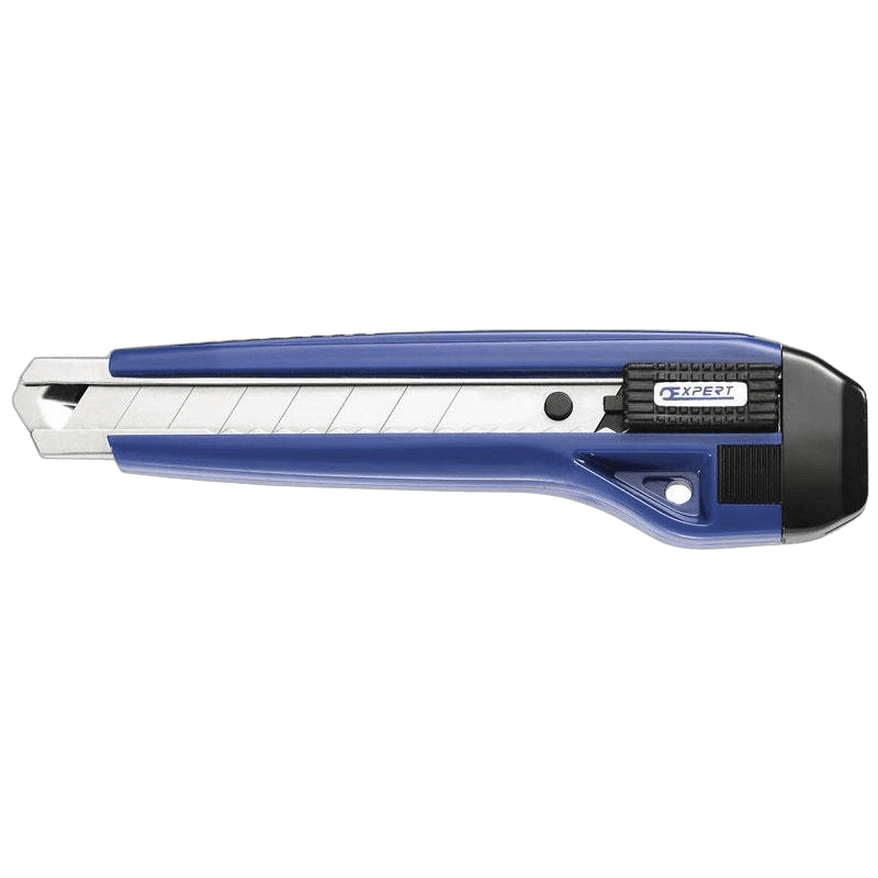 Facom retractable knife with blue handle and silver blade for precise cutting tasks.