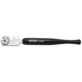 Facom glass cutter E020305 with a black handle and metal cutting wheel for precise glass cutting.