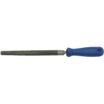 Facom half round file second cut 200mm with blue handle for metal filing and finishing.